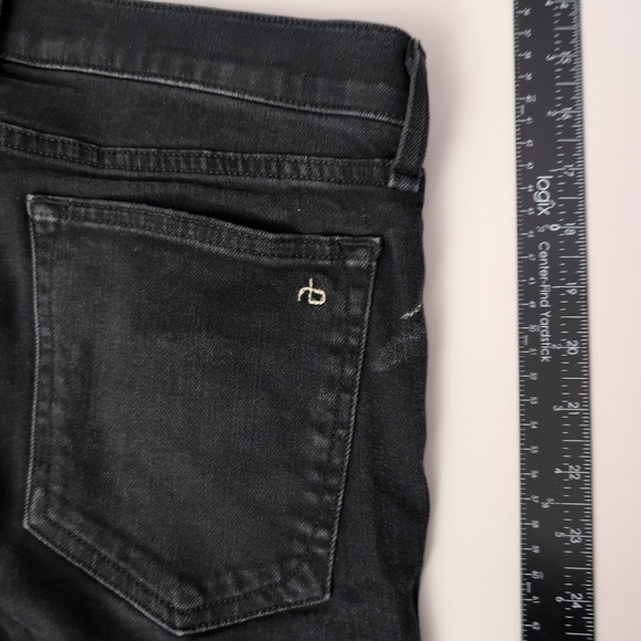 rag & bone Men's Black Slim Fit 2 Jeans 33x36 - Picture 3 of 11